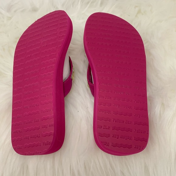 Yellow Box Shoes Yellowbox Zabrina Ii Fuchsia Kids Flip Flops